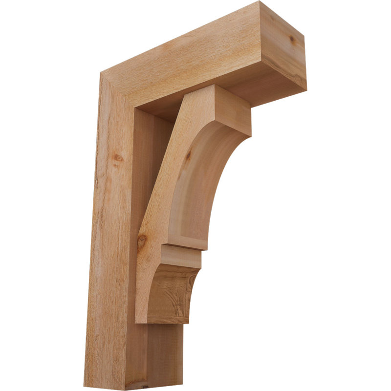Support de bloc Balboa avec entretoise décalée, 34 x 22, Cèdre rouge occidental de l 8 po (scié brut)