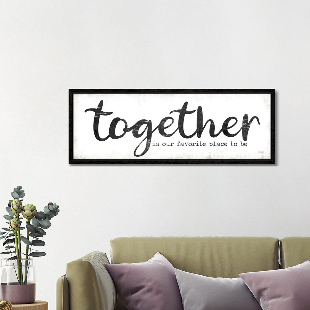 Together Is Our Favorite Place To Be by Marla Rae - Panoramic Print on Canvas