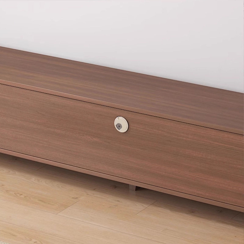 Meuble télé en noyer manufacturé, H 17,72 po x L 62,99 po x l 11,81 po
