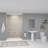 SaraMar 60'' W 36'' D 96'' H Glue Up Solid Surface Wall-80823485