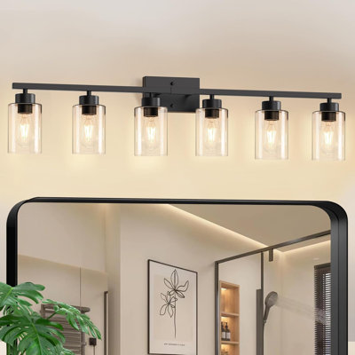 6 Light Black Vanity Lights