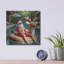 «Santa On Holiday» par Rey Klimt, art mural en métal-2025954985