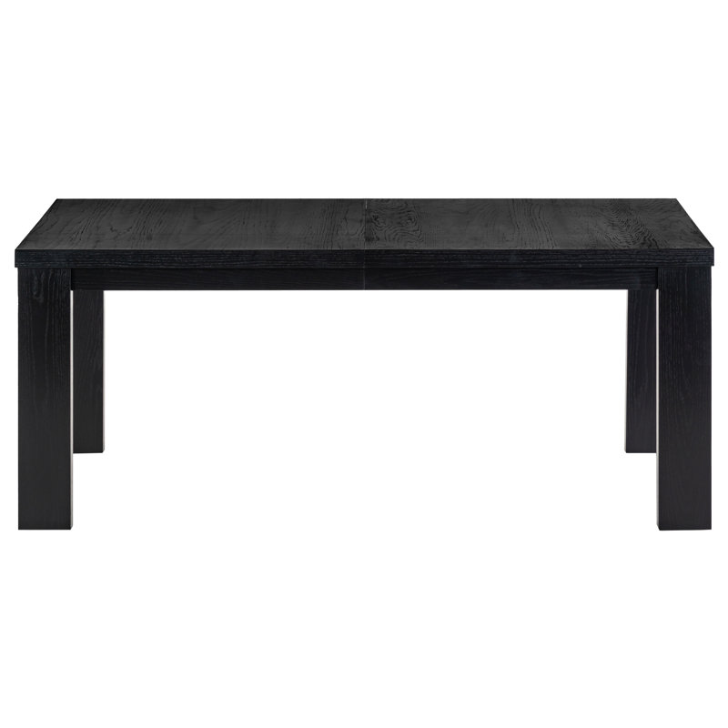 Desmond Extendable Wood Dining Table, Black