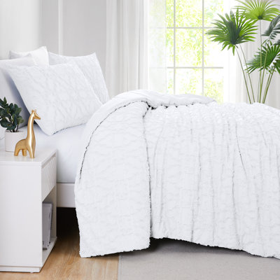 Ensemble d'édredon en microfibre à motif de jacquard de la collection Marrakech par Southshore Fine Linens