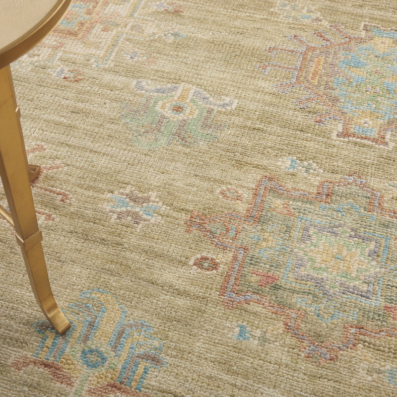 Tapis d'intérieur sauge 7 pi 9 po x 9 pi 9 po Nourison Tasir, Rectangle 7 pi 9 po x 9 pi 9 po