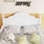 Lit simple blanc pour lit, plateforme en bois avec tête de lit et profil bas, rails, rangement inférieur, différentes utilisations