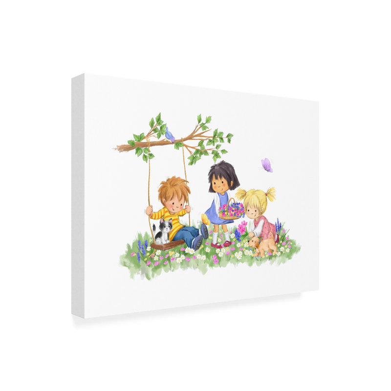 Art sur toile «Bachelor Makiko Children In May», H 35 po x l 47 po