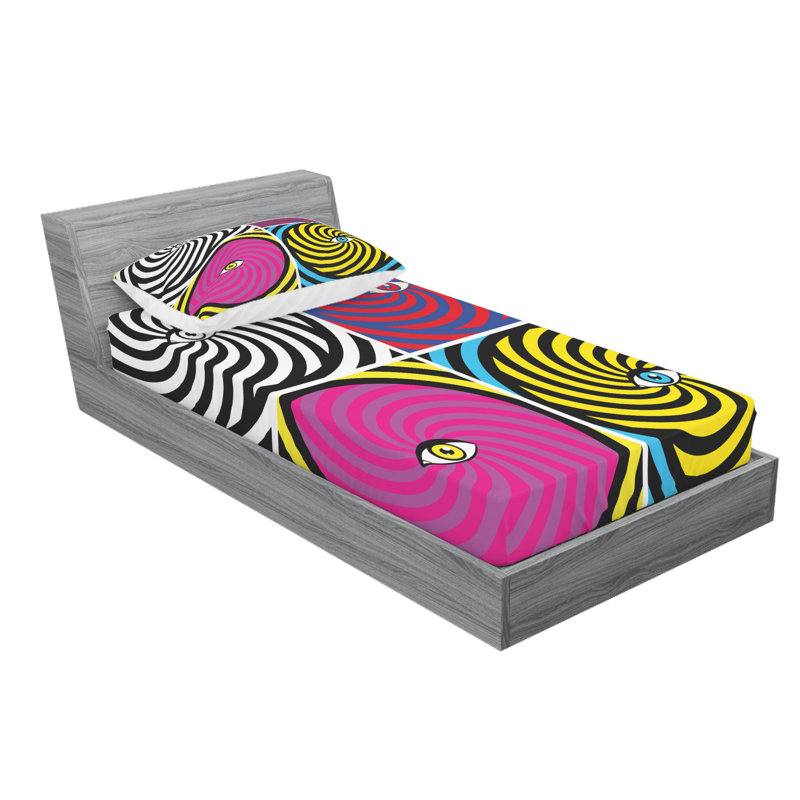 Microfiber Sheet Set, Twin Sheet Set with Fitted Sheet
