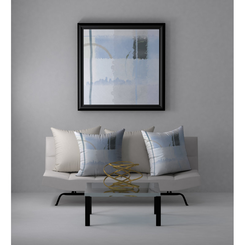 Abstract Throw Pillow, 24" H x 24" W