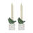 Berry & Thread Bird Topiary Candlestick Set/2