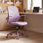 Ergonomic Mesh Task Chair with Flip-Up Arms and Lumbar Support for Small Spaces-527432891