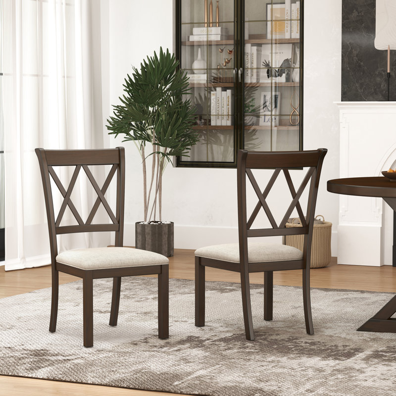 Ebbert 18'' H Upholstered Side Chair, Espresso