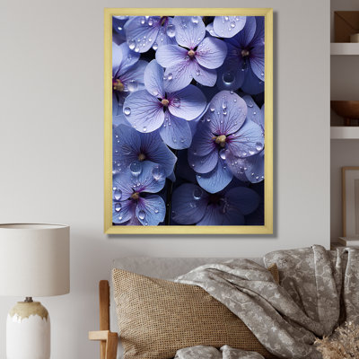 «Violets Rain», reproduction sur toile