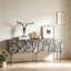 Buffet rétro en bois gris patiné rétro