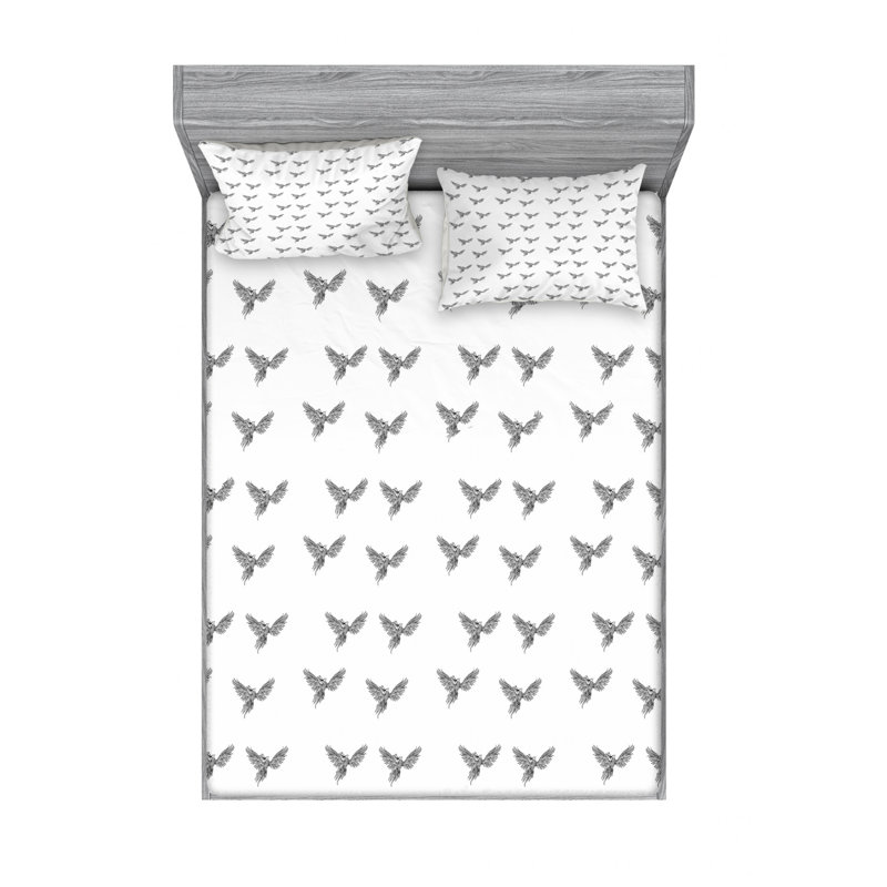 Microfiber Sheet Set, Queen Sheet Set with Fitted Sheet