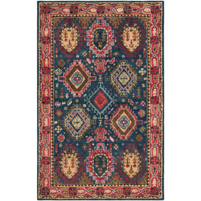 Donnal Hand Tufted Wool Oriental Rug