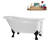 58" Streamlin Clawfoot Tub,Tray,Drain, Clawfeet-101628926-102219865