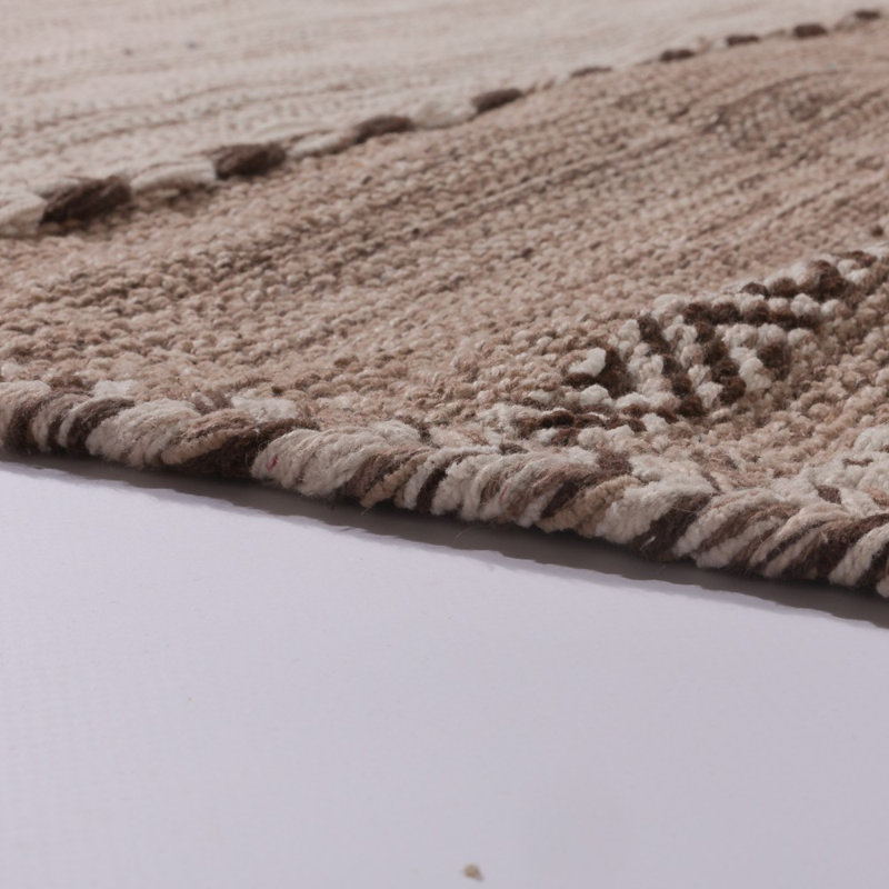 Carnac Geometric Cotton Hand Woven Area Rug, Rectangle 120 x 170cm