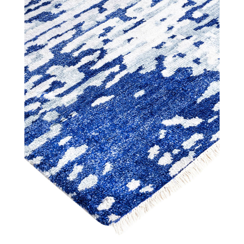 Overdyed One-of-a-Kind 9' 1" x 11' 10" Hand Knotted Area Rug