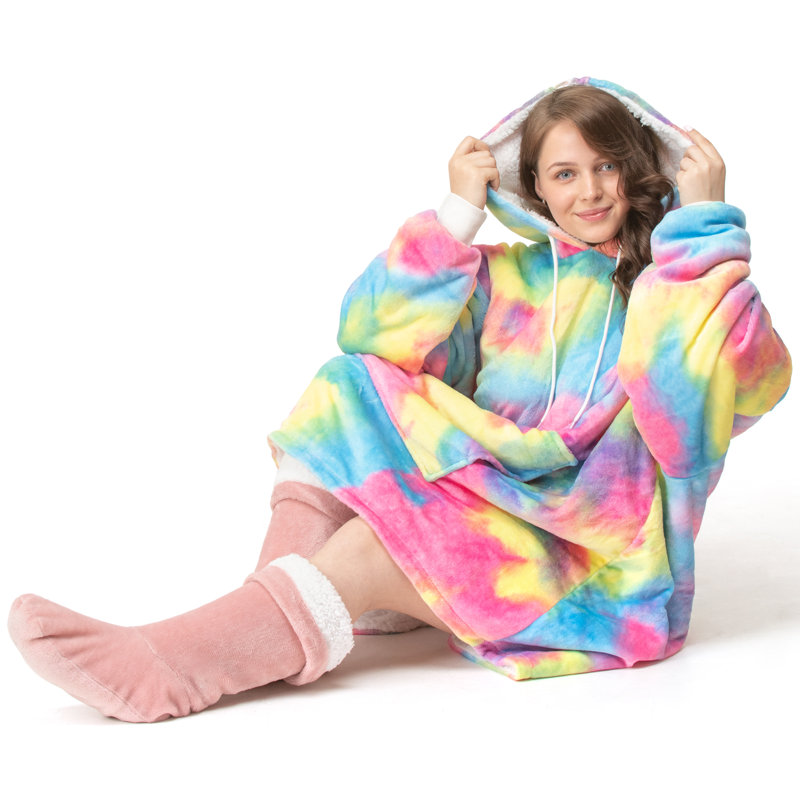 Berky Hoodie Rainbow Blanket