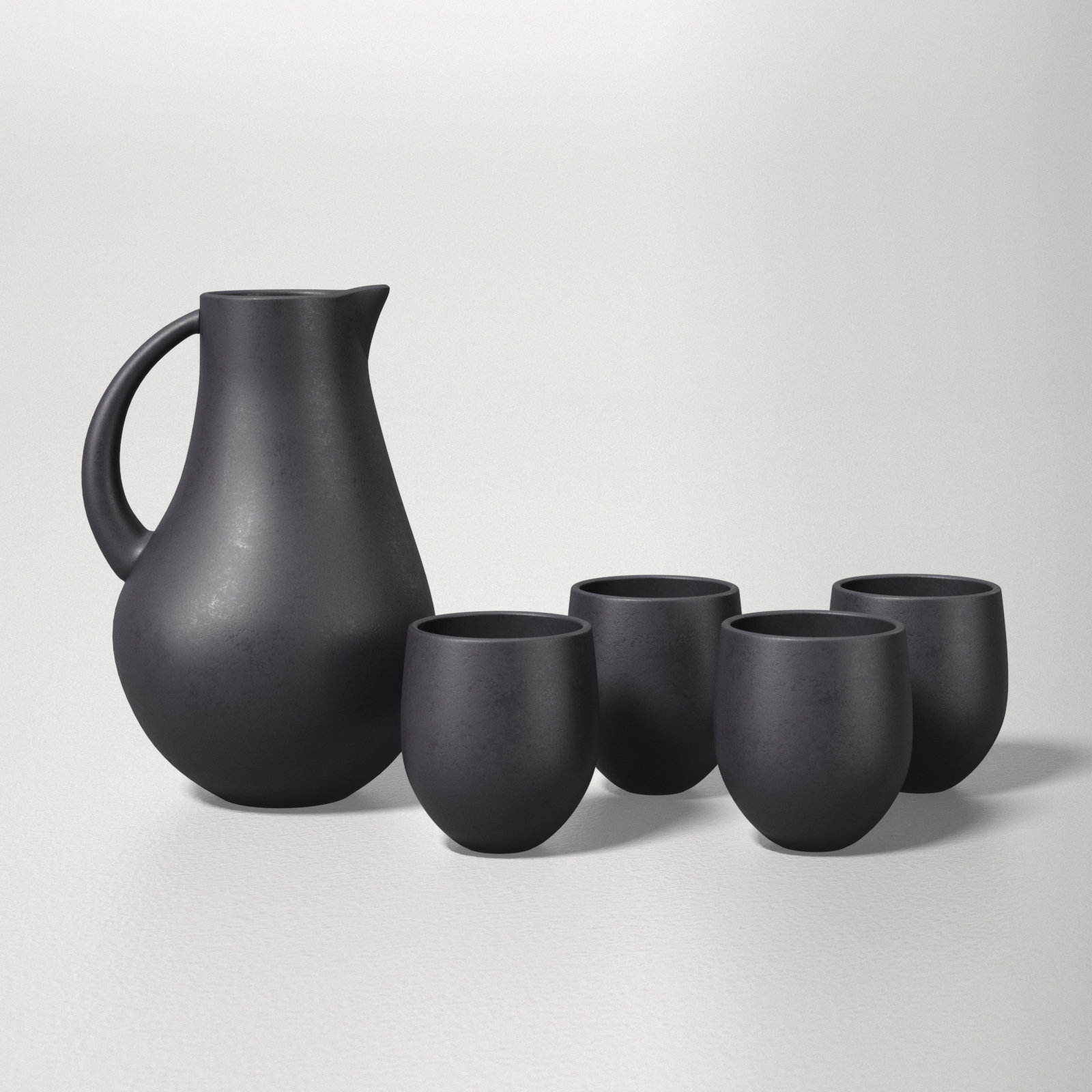 Borgen 72oz. Stoneware Pitcher, Basalt