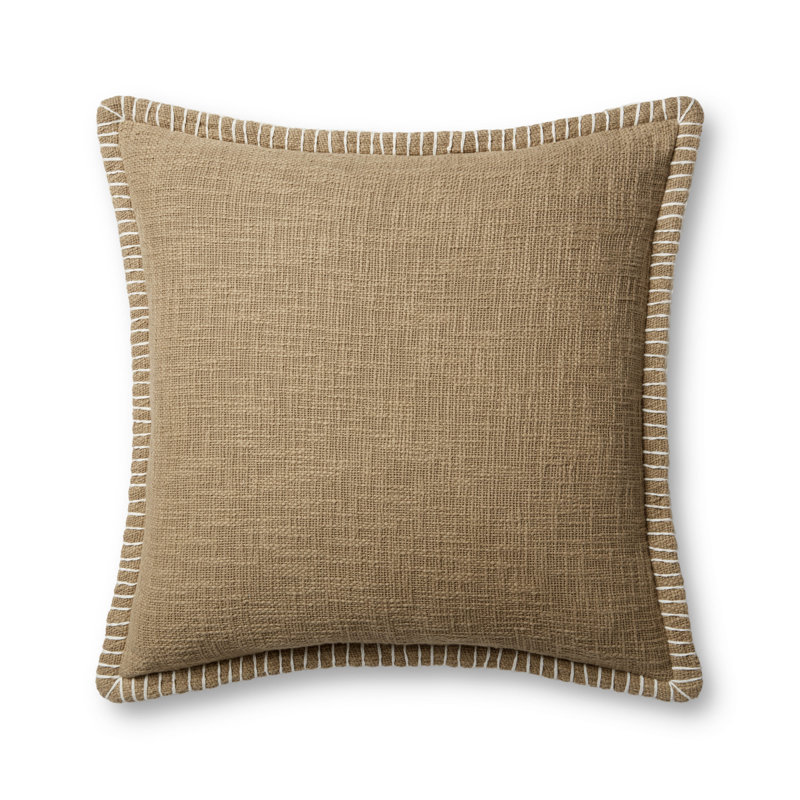 Coussin Fernande, Polyester/ Bourre en polyester, Bleu marine, H 22 po x l 22 po x P 6 po