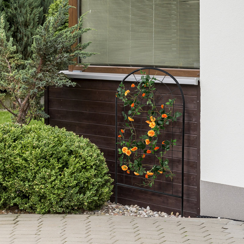 Treillis de jardin noir mat 4 pieds