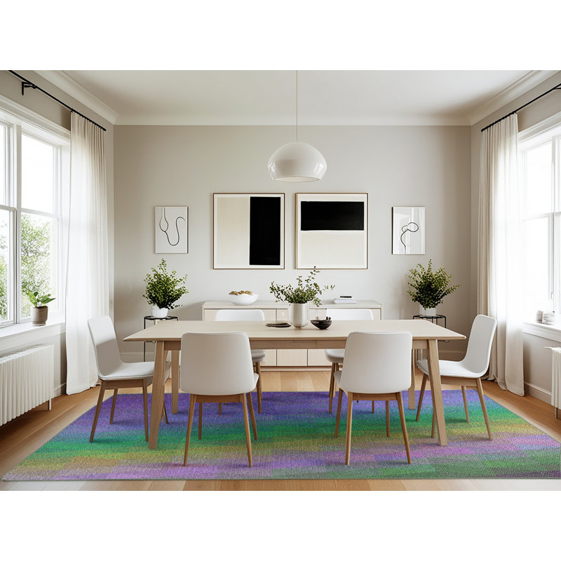 Geometric Indoor Rug, Rectangle 7' x 10'