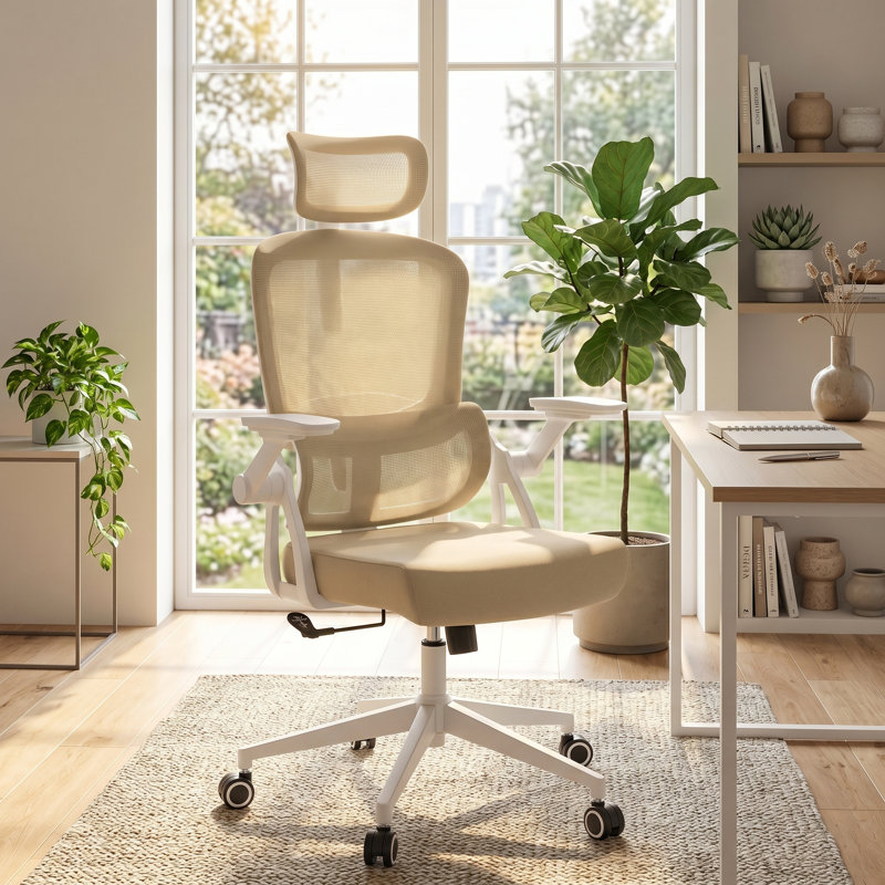 Heavy Duty Ergonomic Desk Office Chair, High Back Home Computer Chair With Headrest  And Adjustable Swivel 3D Armrests For Comfort  Adjustable Lumbar Supports Up To 350Lbs