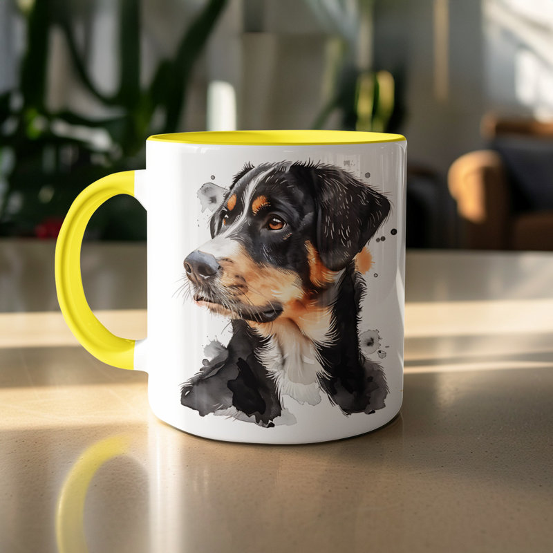 Mug, 2, Yellow