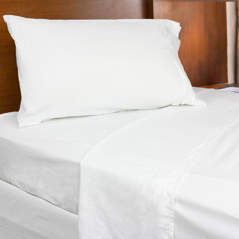 Microfiber Sheet Set, White, King Sheet Set + Fitted Sheet + 2 Pillowcases