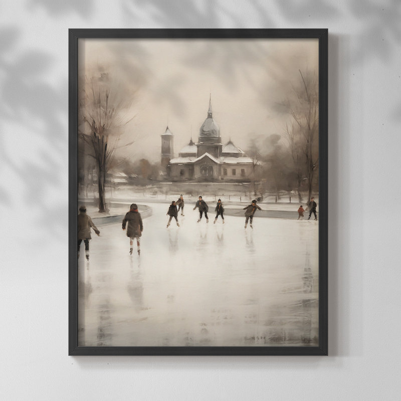 " Vintage Landscape XXIII ", Black, 14" H x 11" W