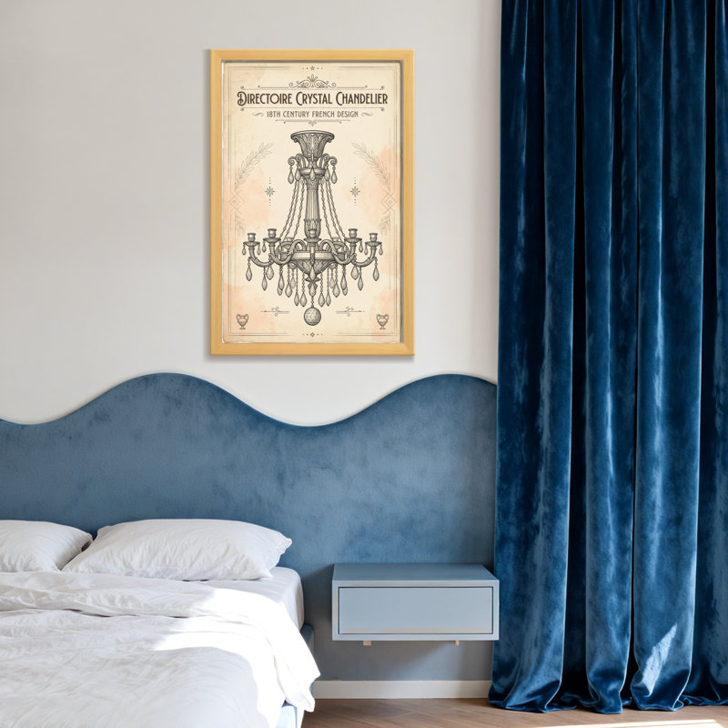 lustre en cristal, Toile tendue, Ne s’applique pas, H 18 po x l 12 po