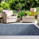 Modern Outdoor Geometric Area Rug, Non-Slip Washable Carpet
