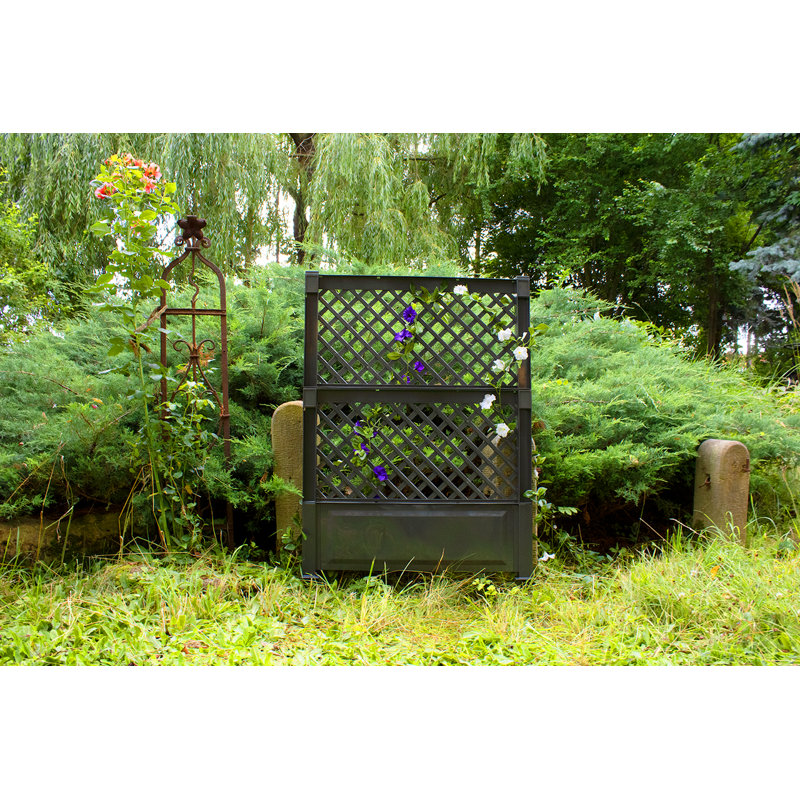 140cm H x 100cm W Plastic Expanding Trellis, Anthracite