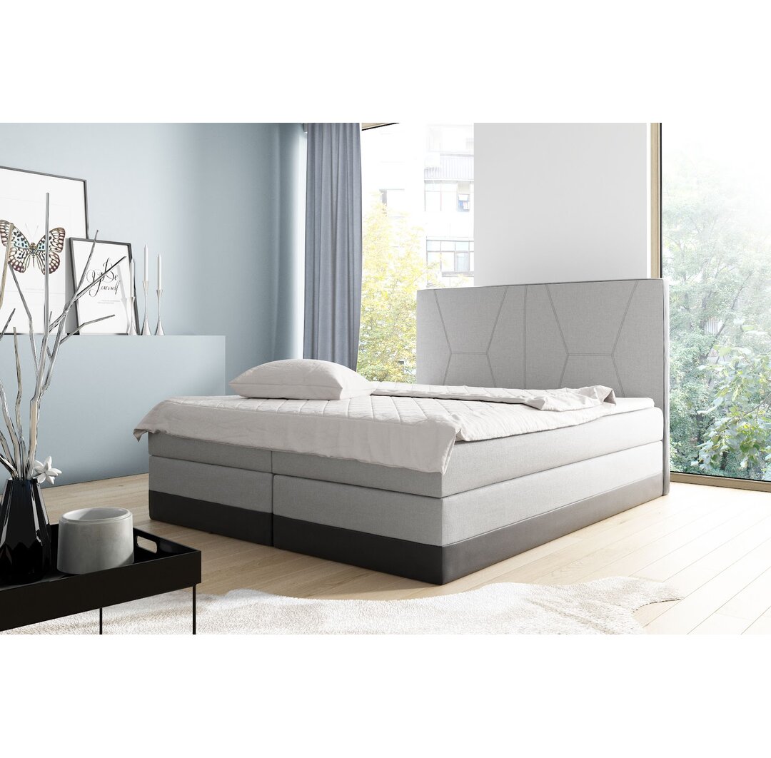 Boxspringbett Armandale mit Topper und Bettkasten