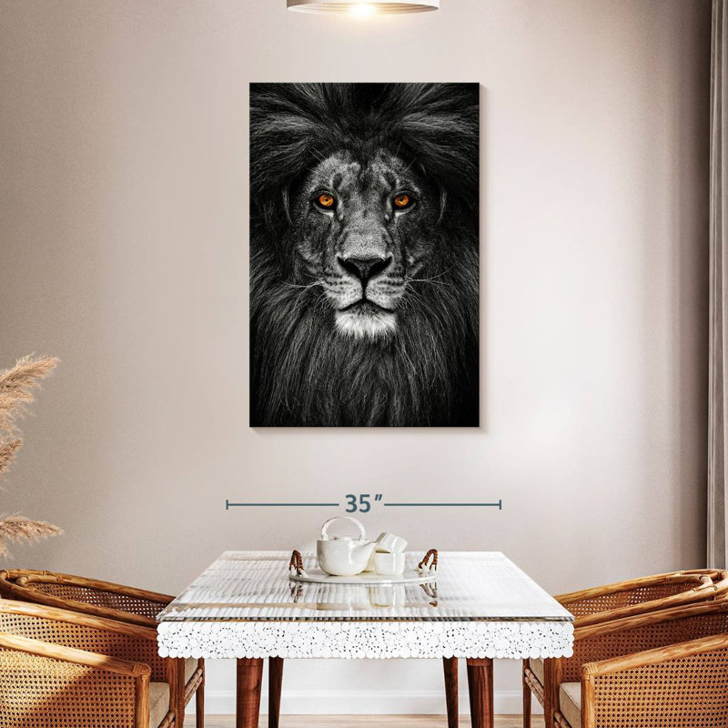 Brampt Dignified Lion Head, 45" H x 30" W