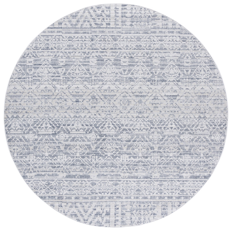 Charmia 100 Performance Oriental Rug, Round 6'7"