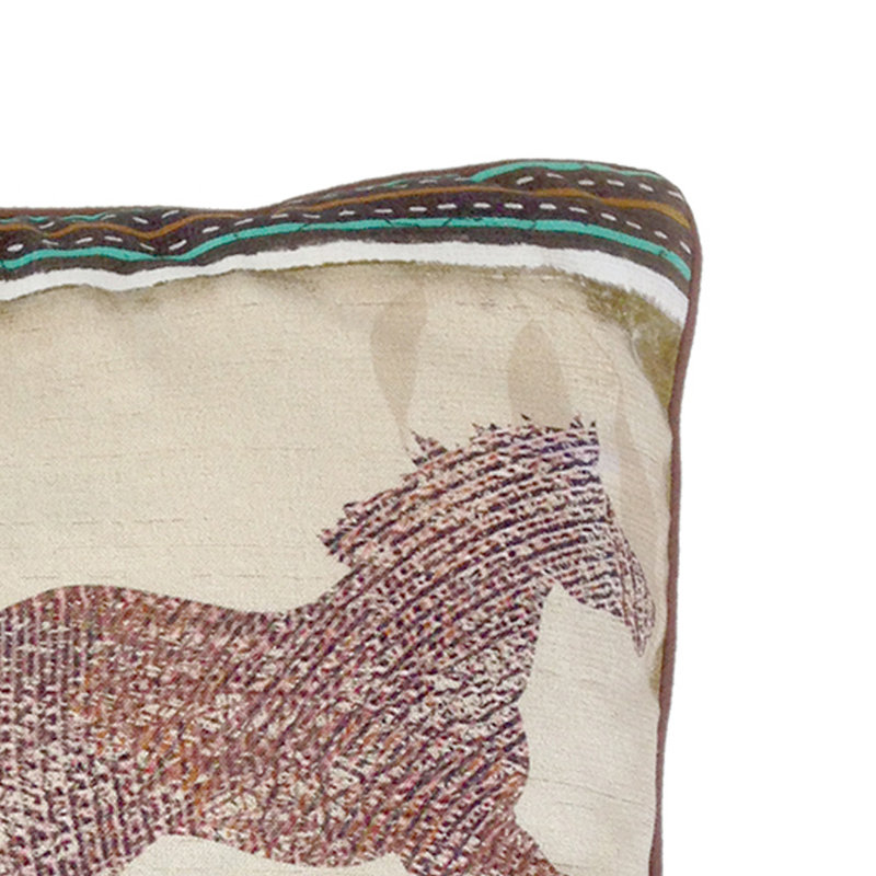 Horse Digital Print Throw Pillow