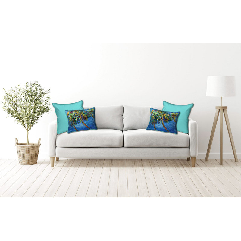 Polyester Throw Rectangle Outdoor Pillow Cover & Insert, 16"H x 20"W