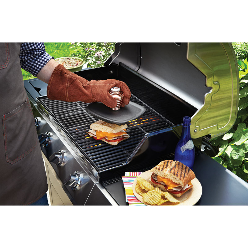 Panini Cast Iron Non-Stick Grill Press