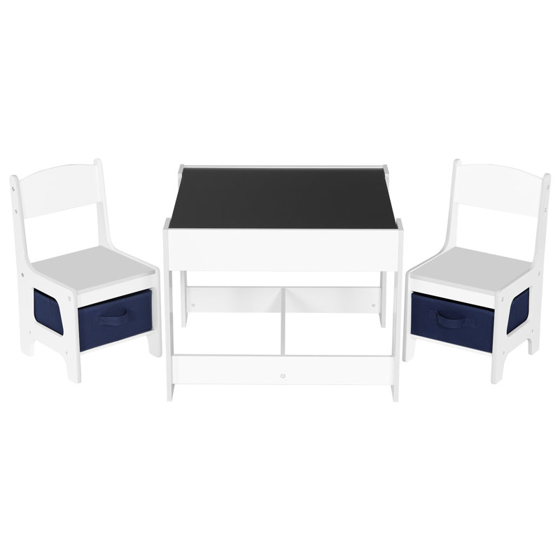 Zula Kids 3 Piece Square and Chair Set