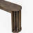 Stylish Console Table With Curved And Straight Line Design, Oak Veneer Finish, Drawers For Storage, Ideal For Farmhouse And Contemporary Homes-1138416994