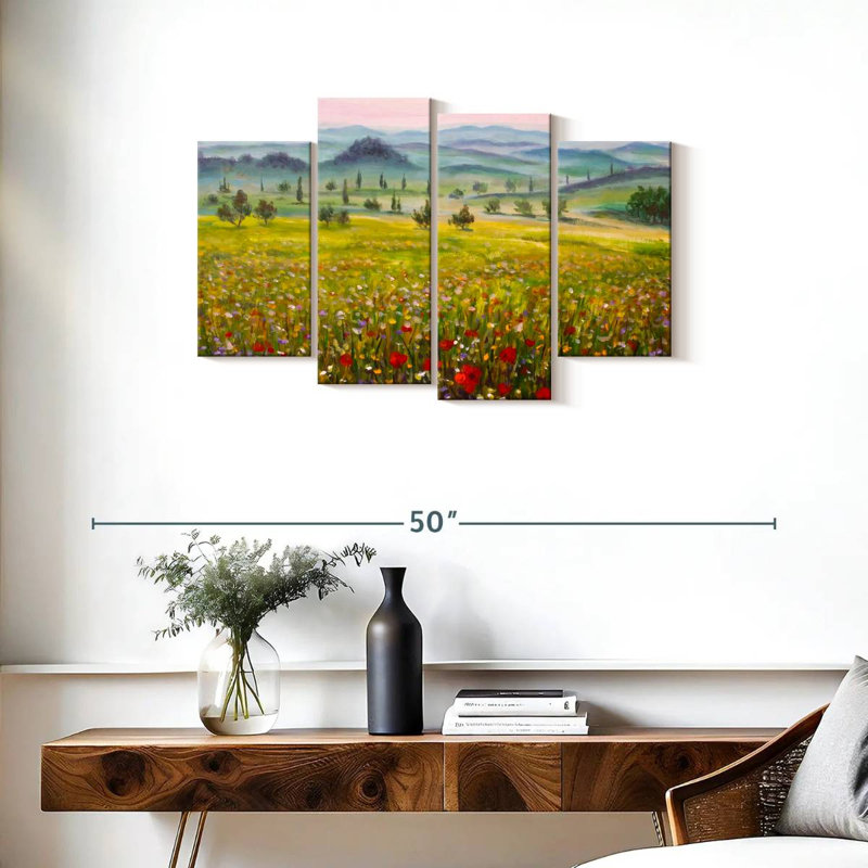 Champ de fleurs toscan Alvord, H 22 po x l 36 po