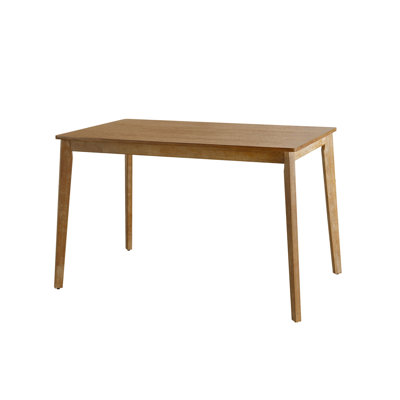47.2" Oval Solid Rubber Wood Dining Table