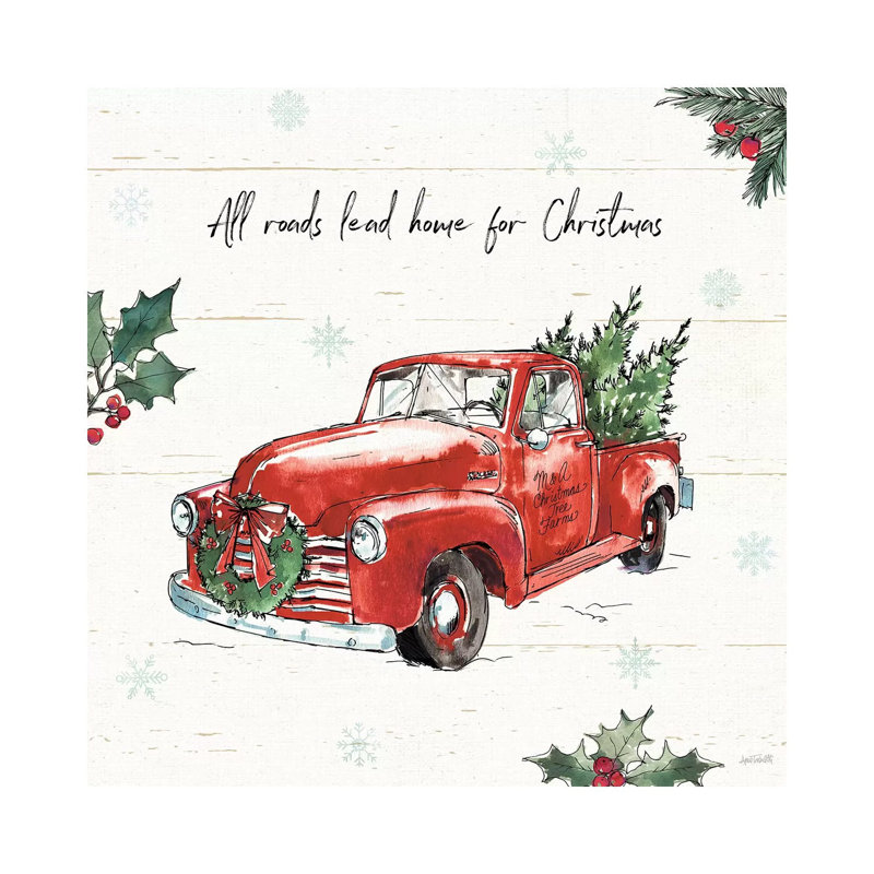 Holiday on the Farm VI 1 Piece Wrapped Canvas Wall Art, 45.72 cm H x 45.72 cm W
