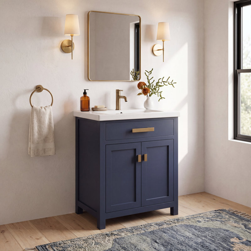 Caitlyn 24" Single Bathroom Vanity Set, Monarch Blue