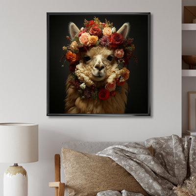 Art floral avec alpaga