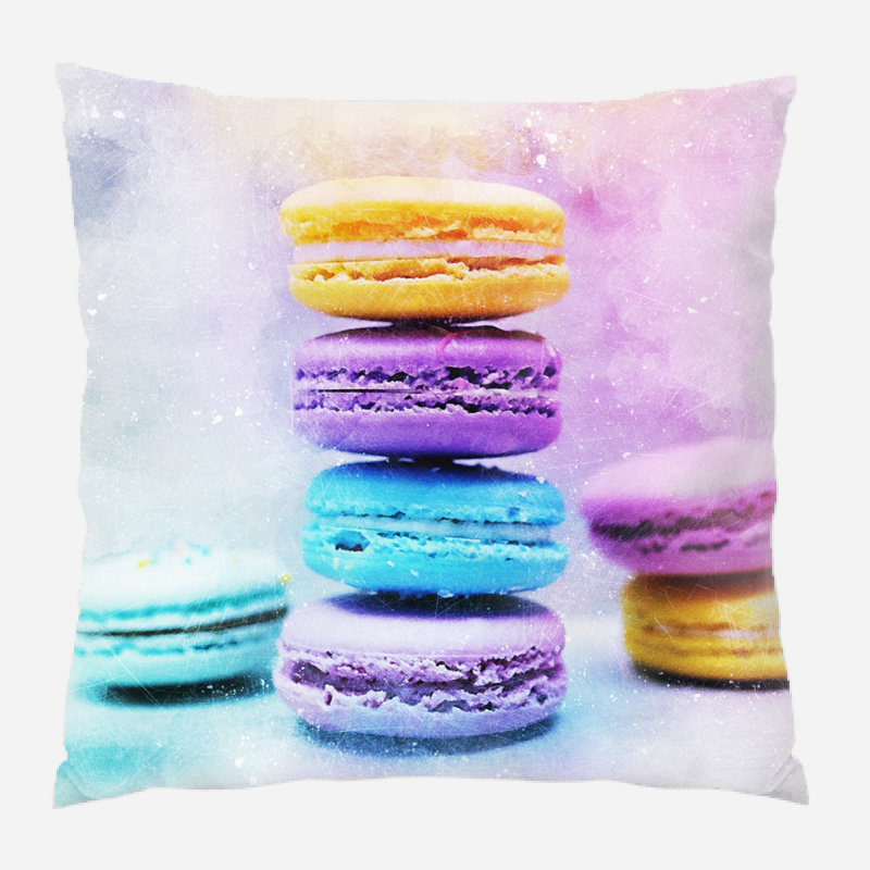 Coussin décoratif à gâteaux Morehead, Microsuède, Intérieur