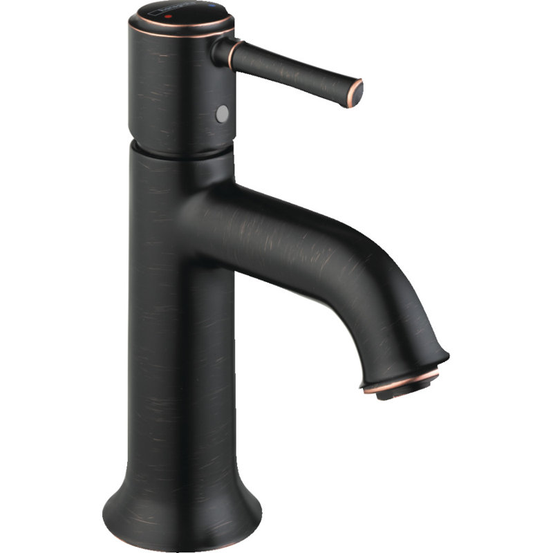 Hansgrohe Talis C Single-Hole Bathroom Faucet 80 with Drain Assembly, Rubbed Bronze